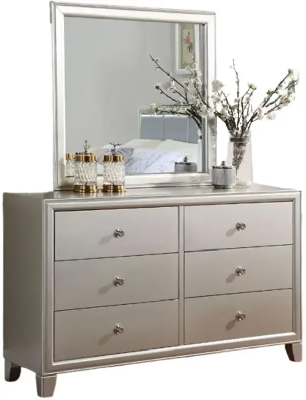 Steve Silver Co. Omni Champagne Dresser and Mirror