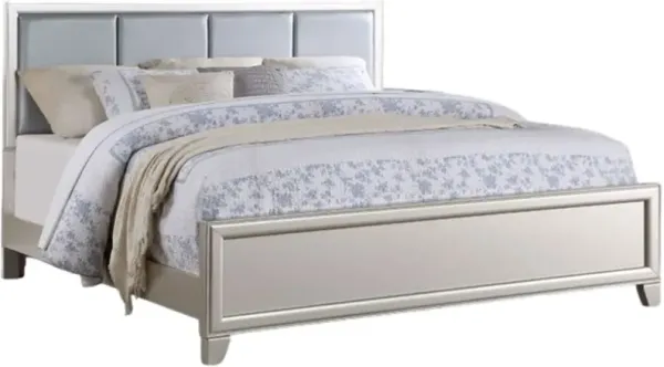 Steve Silver Co. Omni Champagne/Gray King Panel Bed
