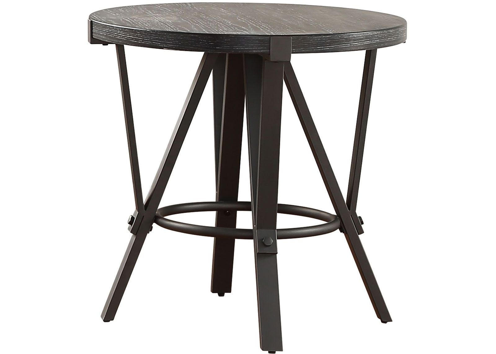 Steve Silver Co. Portland Gunmetal Gray End Table