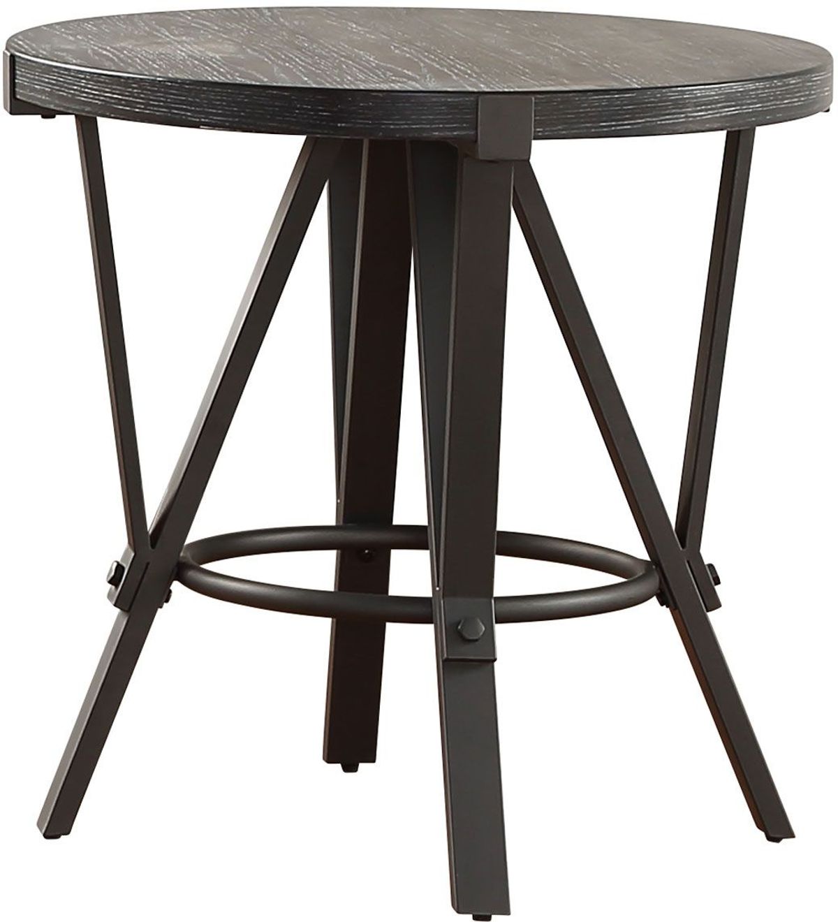 Steve Silver Co. Portland Gunmetal Gray End Table