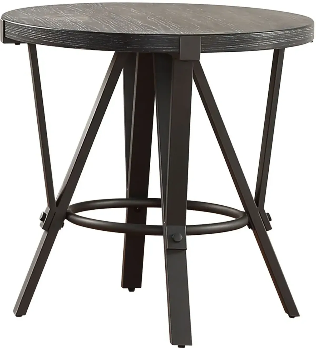 Steve Silver Co. Portland Gunmetal Gray End Table