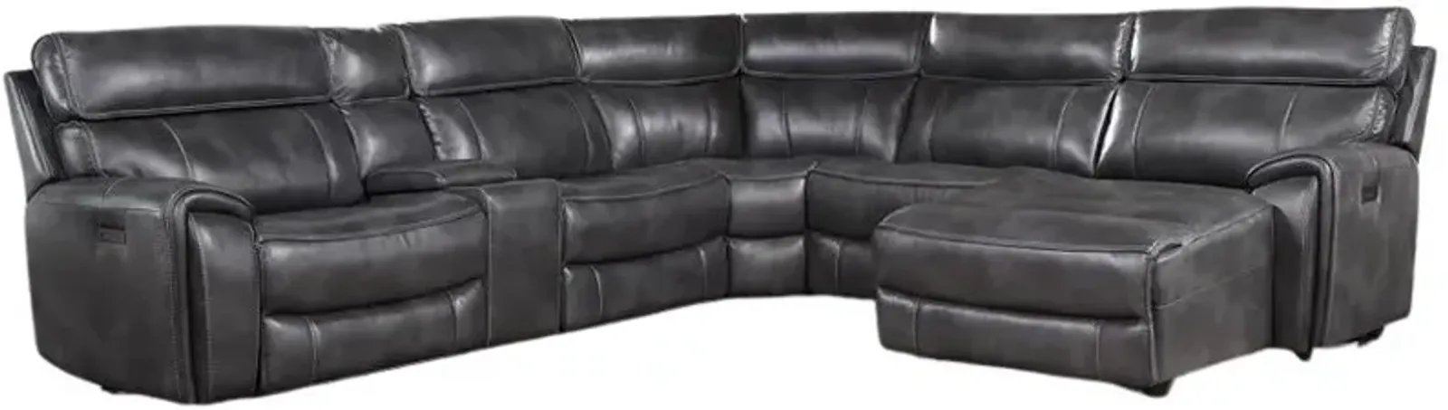 Steve Silver Co. Provo 5-Piece Slate Dual Power Reclining U-Shape Sectional