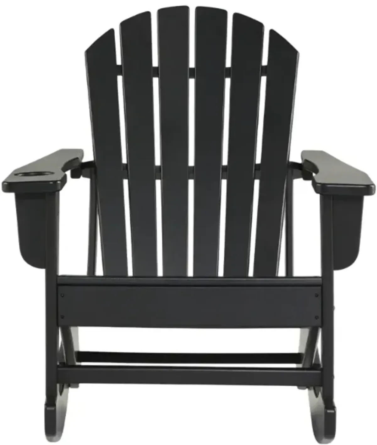 Signature Design by Ashley® Sundown Treasure Black Polyethylene Outdoor Rocking Chair
