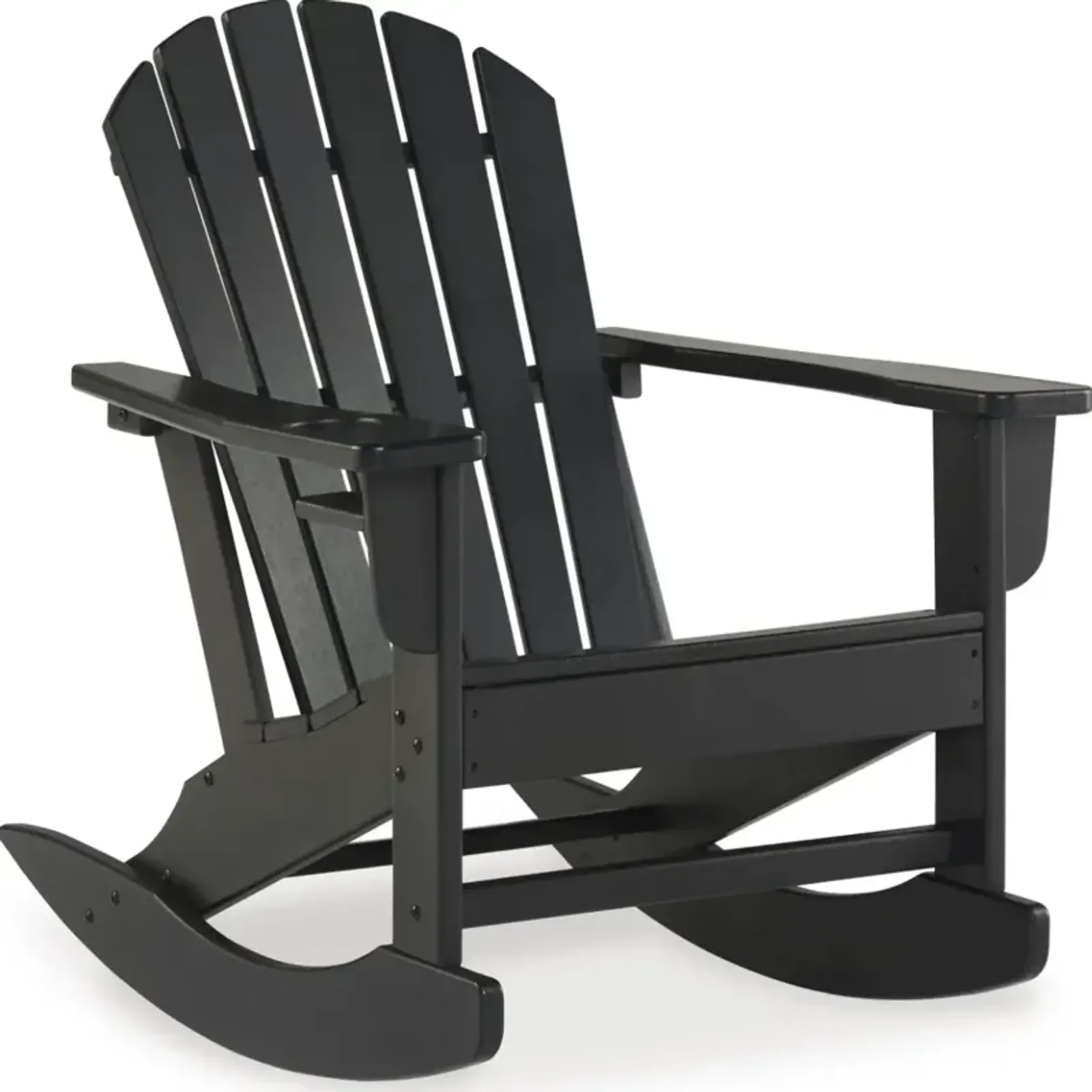 Signature Design by Ashley® Sundown Treasure Black Outdoor Rocking Chair