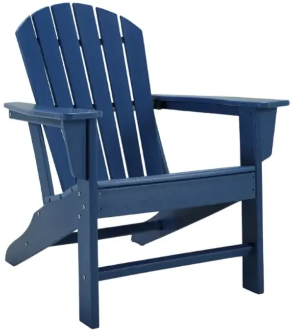 Signature Design by Ashley® Sundown Treasure Blue Polyethylene Outdoor Adirondack Chair