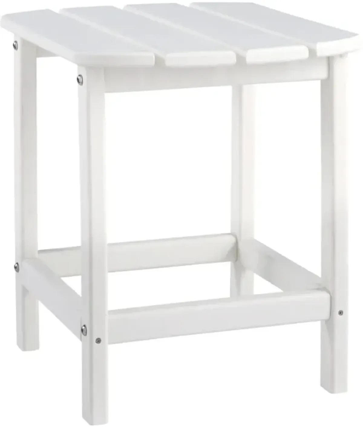 Signature Design by Ashley® Sundown Treasure White Plastic Outdoor Rectangular End Table