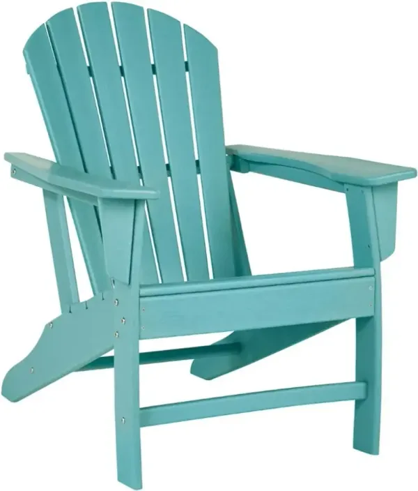 Signature Design by Ashley® Sundown Treasure Turquoise Plastic Outdoor Adirondack Chair