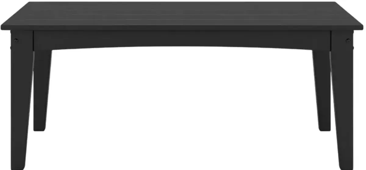 Signature Design by Ashley® Hyland Wave Black Plastic Outdoor Cocktail Table