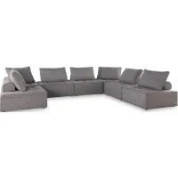 Signature Design by Ashley® Bree Zee 7-Piece Brown Outdoor Sectional