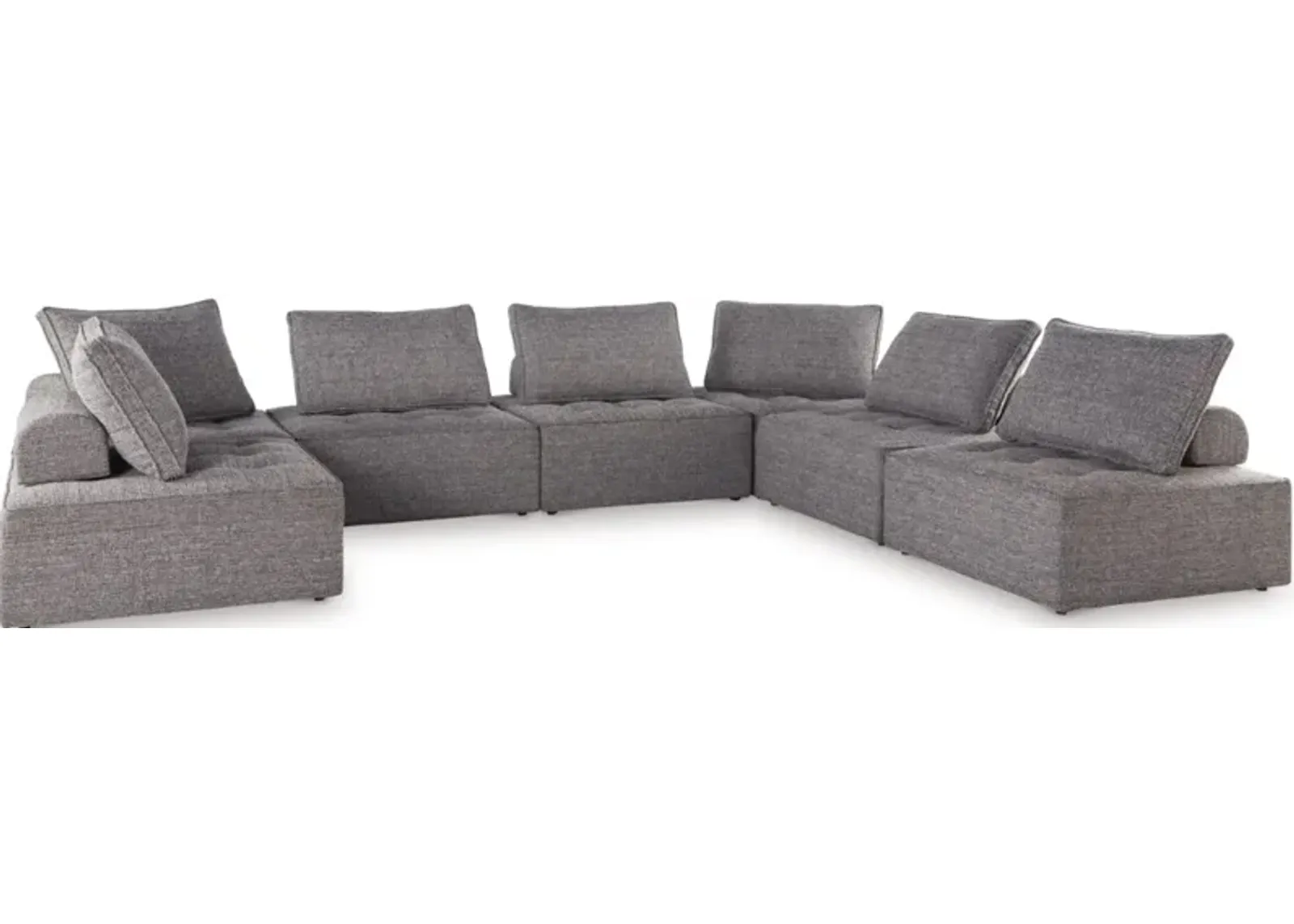 Signature Design by Ashley® Bree Zee 7-Piece Brown Outdoor Sectional