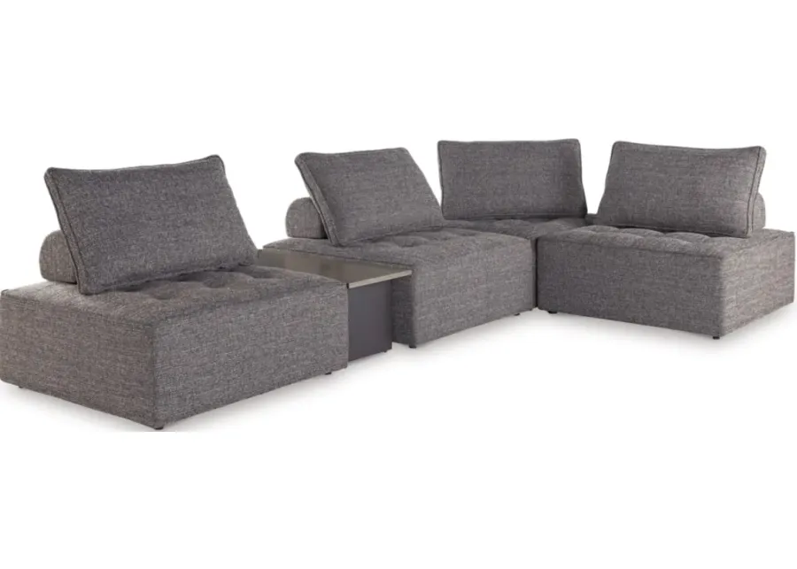 Signature Design by Ashley® Bree Zee 5-Piece Brown Outdoor Sectional