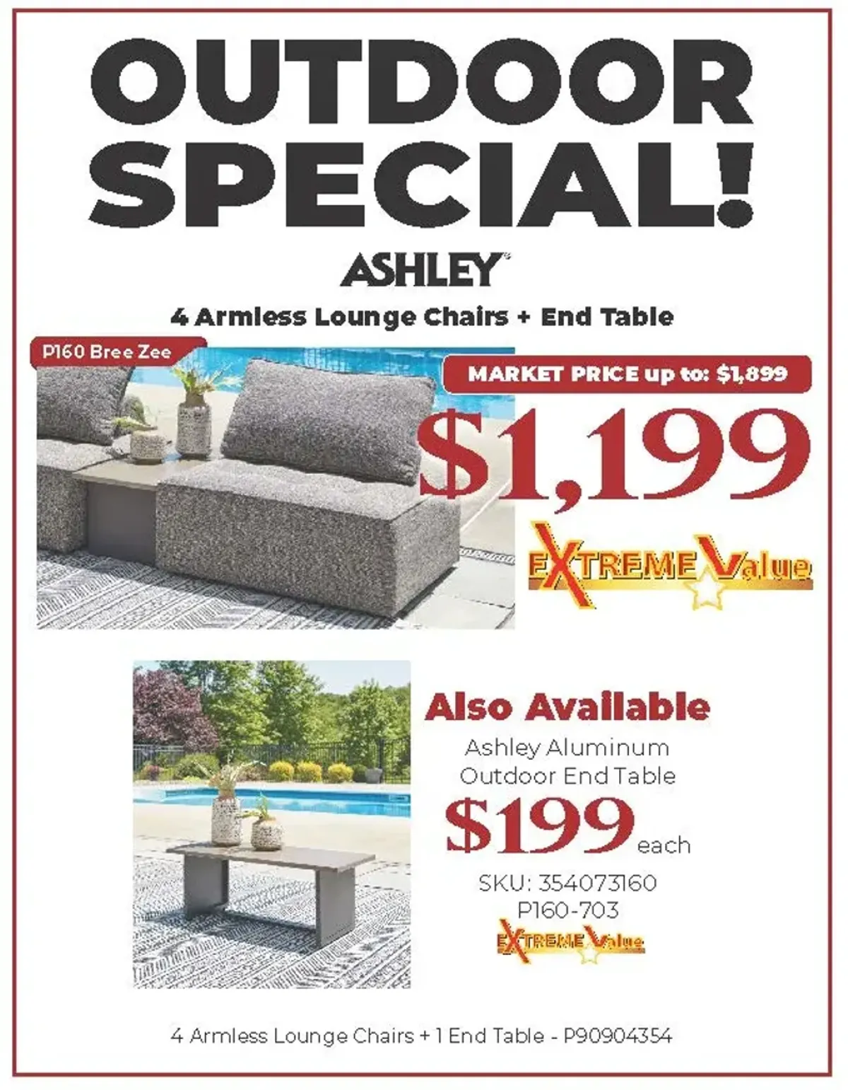 Signature Design by Ashley® Bree Zee 5-Piece Brown Fabric Outdoor Sectional Set