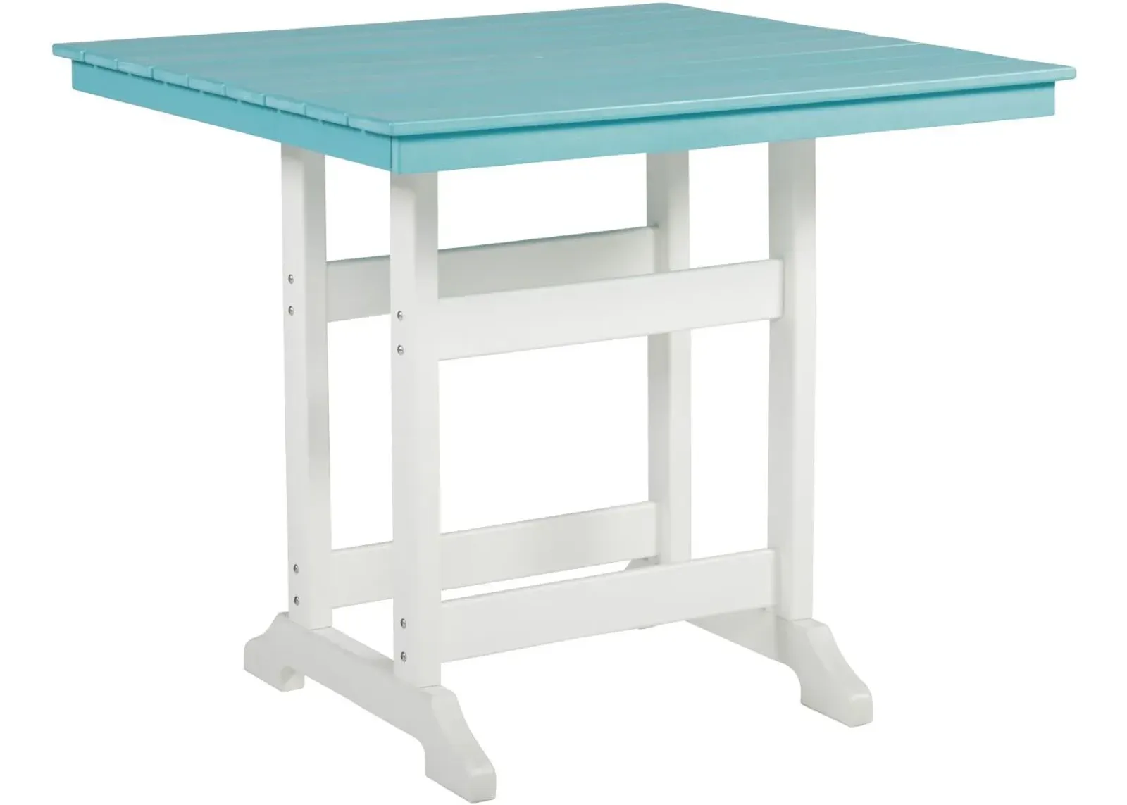 Signature Design by Ashley® Eisely Turquoise/White Outdoor Counter Height Dining Table