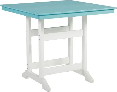 Signature Design by Ashley® Eisely Turquoise/White Outdoor Counter Height Dining Table