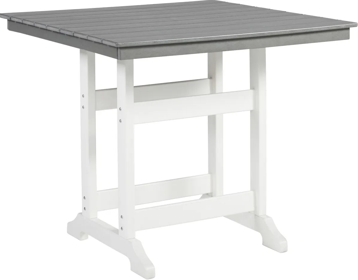 Signature Design by Ashley® Transville Gray/White Outdoor 42" Counter Height Dining Table