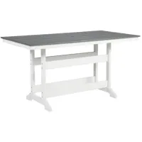 Signature Design by Ashley® Transville Gray/White Outdoor Counter Height Dining Table