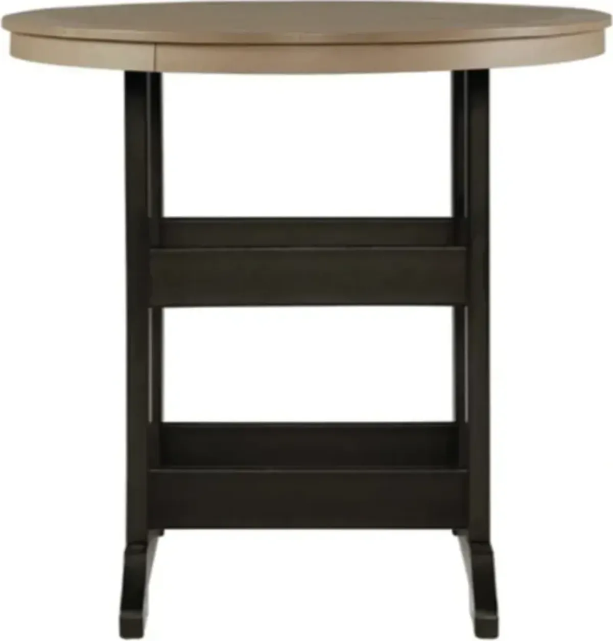 Signature Design by Ashley® Fairen Trail Driftwood Outdoor Bar Table with Black Base
