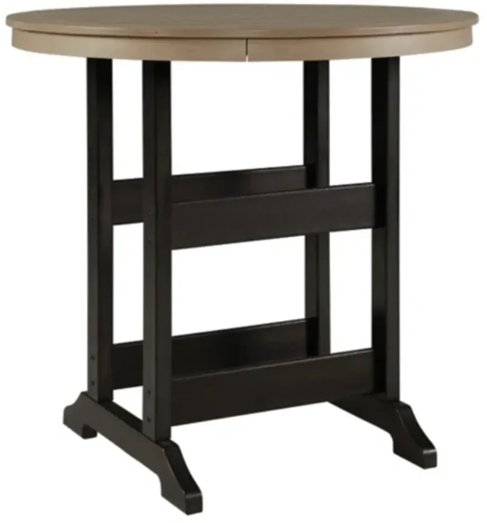 Signature Design by Ashley® Fairen Trail Driftwood Outdoor Bar Table with Black Base