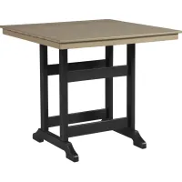 Signature Design by Ashley® Fairen Trail Black/Driftwood Outdoor Counter Height Dining Table