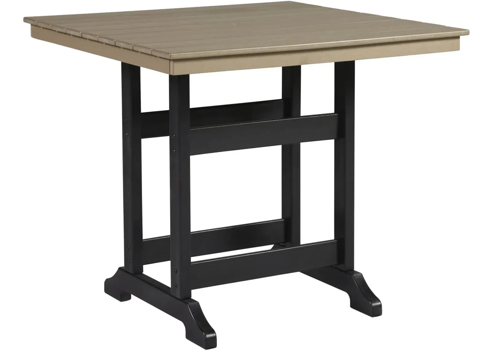 Signature Design by Ashley® Fairen Trail Black/Driftwood Outdoor Counter Height Dining Table