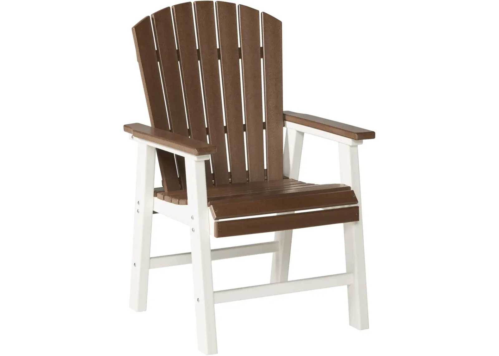 Signature Design by Ashley® Genesis Bay Brown/White Outdoor Dining Arm Chair