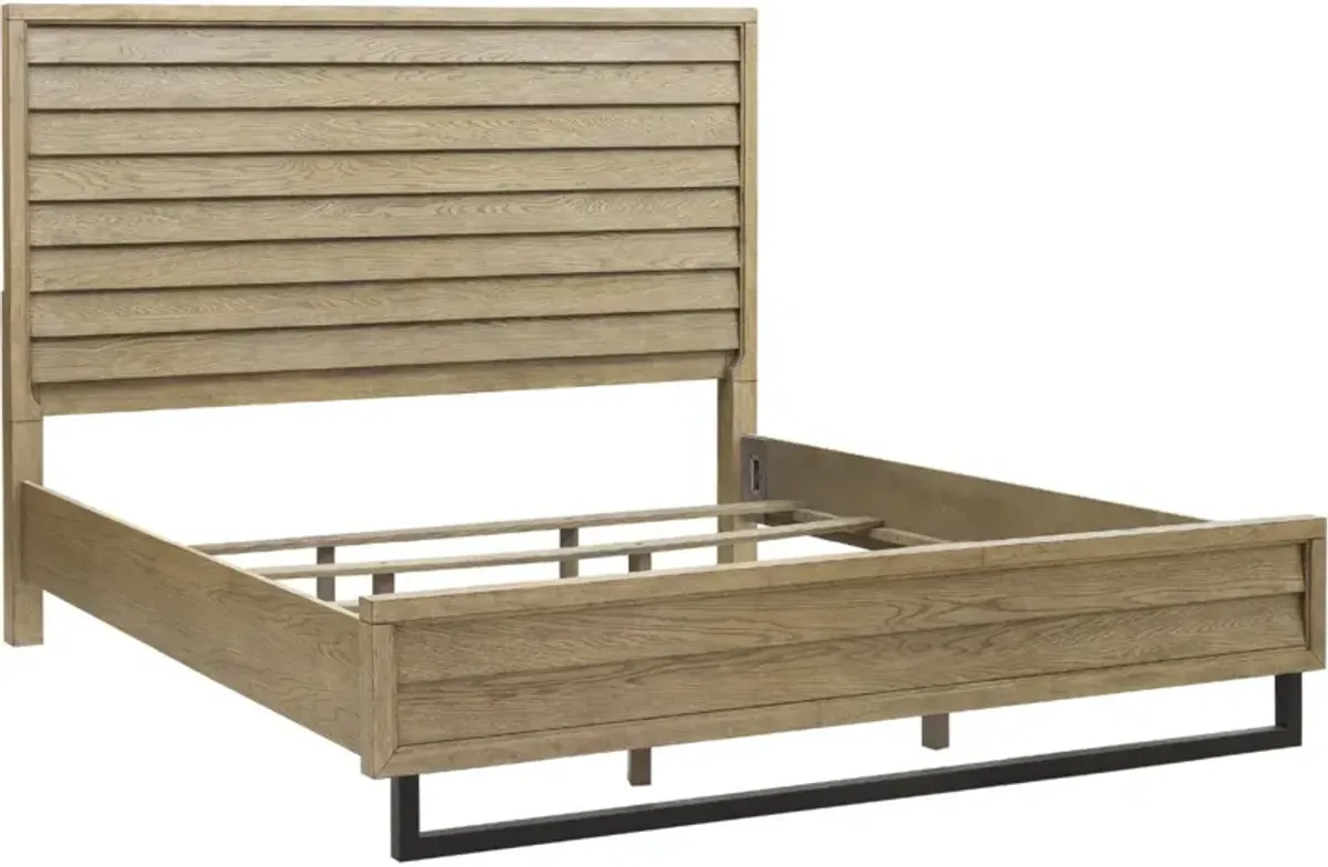 Drew & Jonathan Home Catalina Light Wood Queen Panel Bed