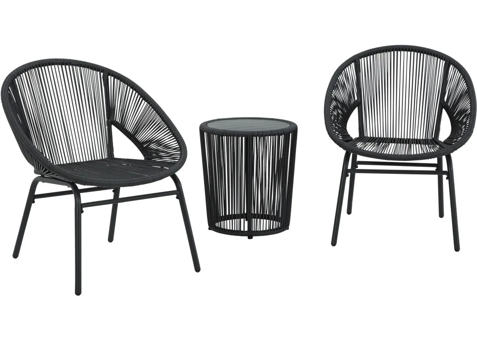 Signature Design by Ashley® Mandarin Cape 3-Piece Grey Outdoor Seating Set