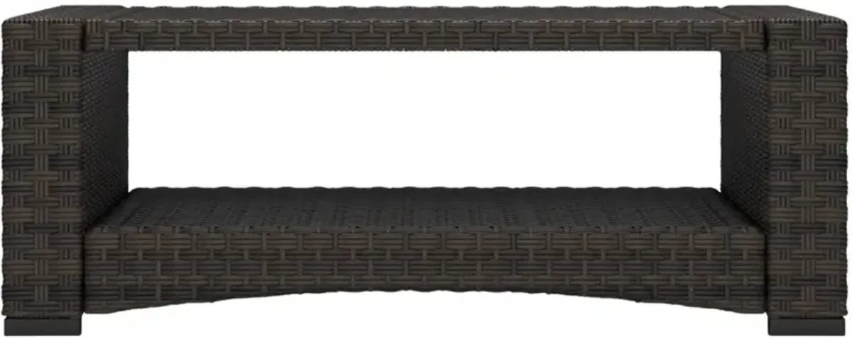 Signature Design by Ashley® Windglow Brown Wicker Outdoor Cocktail Table