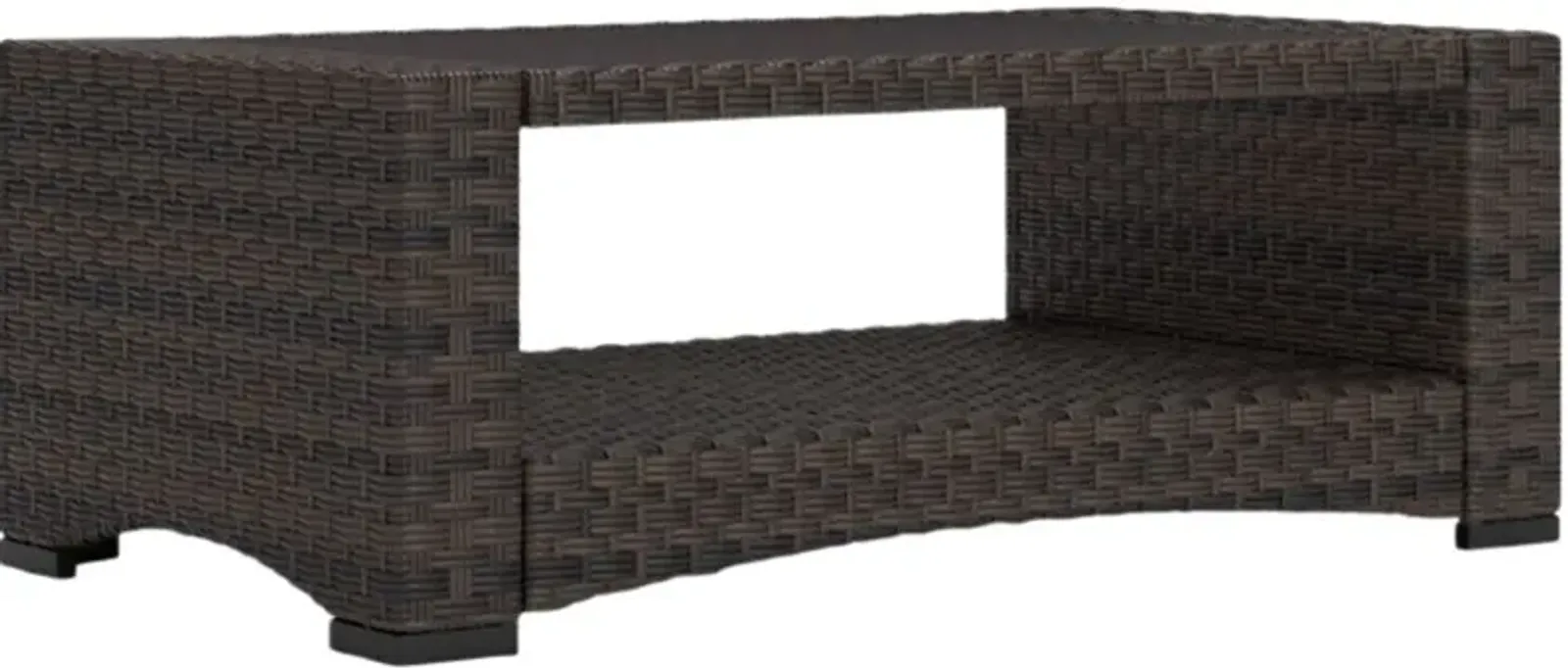 Signature Design by Ashley® Windglow Brown Nuvella/Wicker Outdoor Cocktail Table