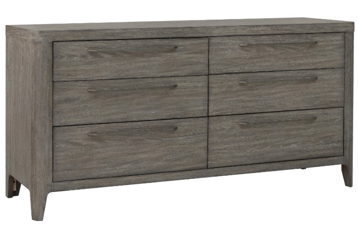 Drew & Jonathan Home Griffith Smoked Oyster 6-Drawer Dresser