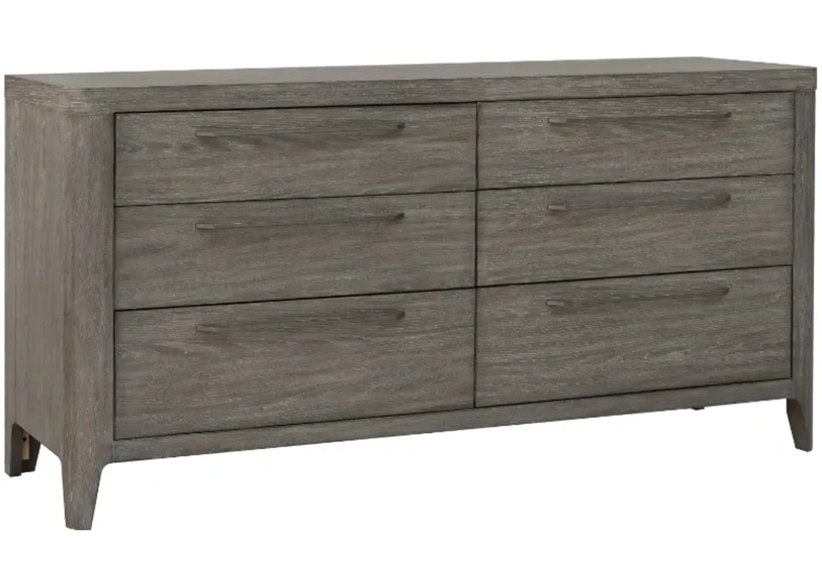 Drew & Jonathan Home Griffith Smoked Oyster 6-Drawer Dresser