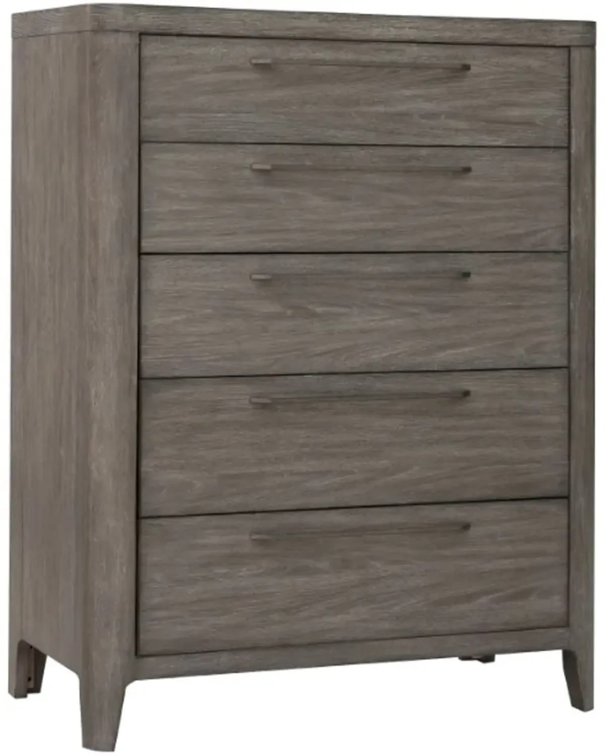 Drew & Jonathan Home Griffith Smoked Oyster 5-Drawer Chest