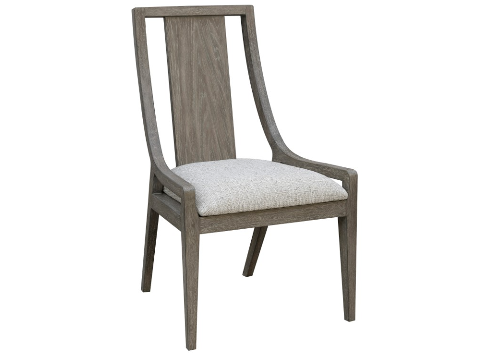 Drew & Jonathan Home Griffith Alabaster/Smoked Oyster Sling Back Side Chair