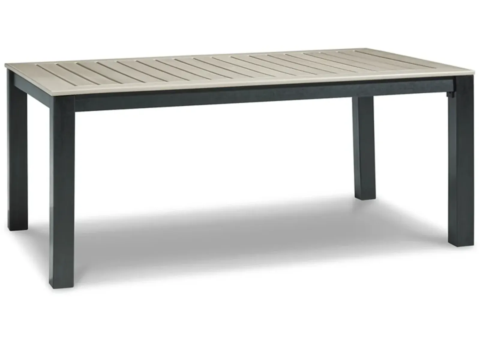 Signature Design by Ashley® Mount Valley Driftwood/Black Outdoor Dining Table