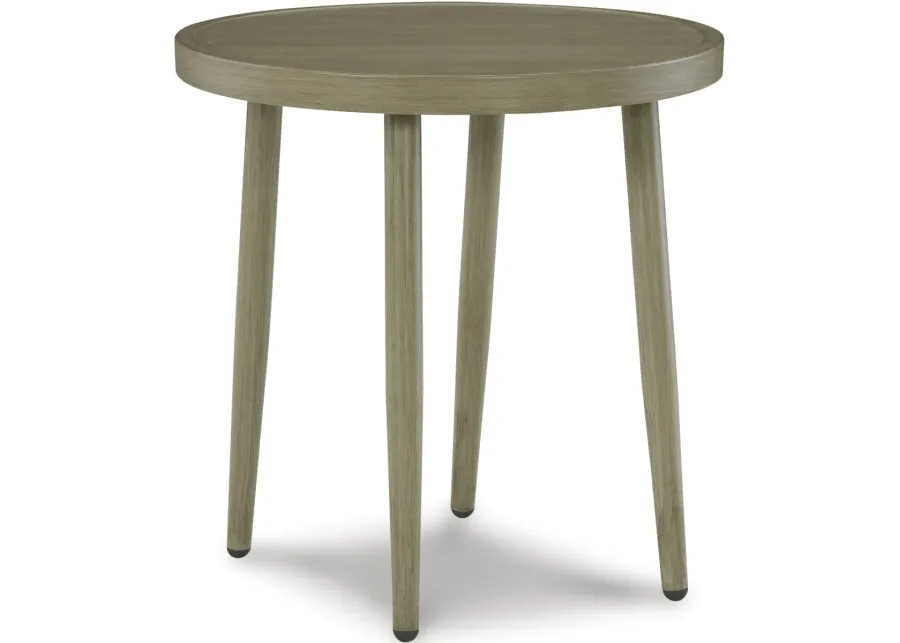 Signature Design by Ashley® Swiss Valley Beige Outdoor End Table
