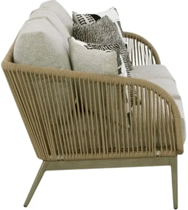 Signature Design by Ashley® Swiss Valley Beige Outdoor Aluminum/Fabric/Rope Sofa