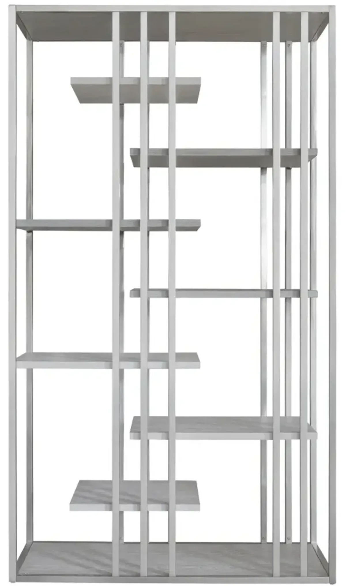 Drew & Jonathan Home Heritage White Open Bookcase with Floating Shelves