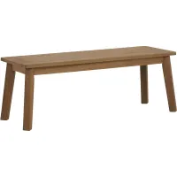Signature Design by Ashley® Janiyah Light Brown Outdoor Dining Bench