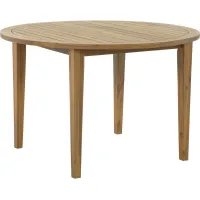 Signature Design by Ashley® Janiyah Light Brown Outdoor Round Dining Table