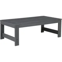 Signature Design by Ashley® Amora Charcoal Gray Outdoor Coffee Table