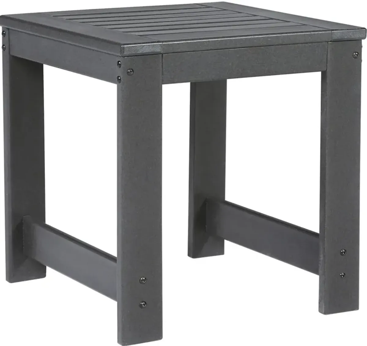 Signature Design by Ashley® Amora Charcoal Grey Outdoor Square End Table