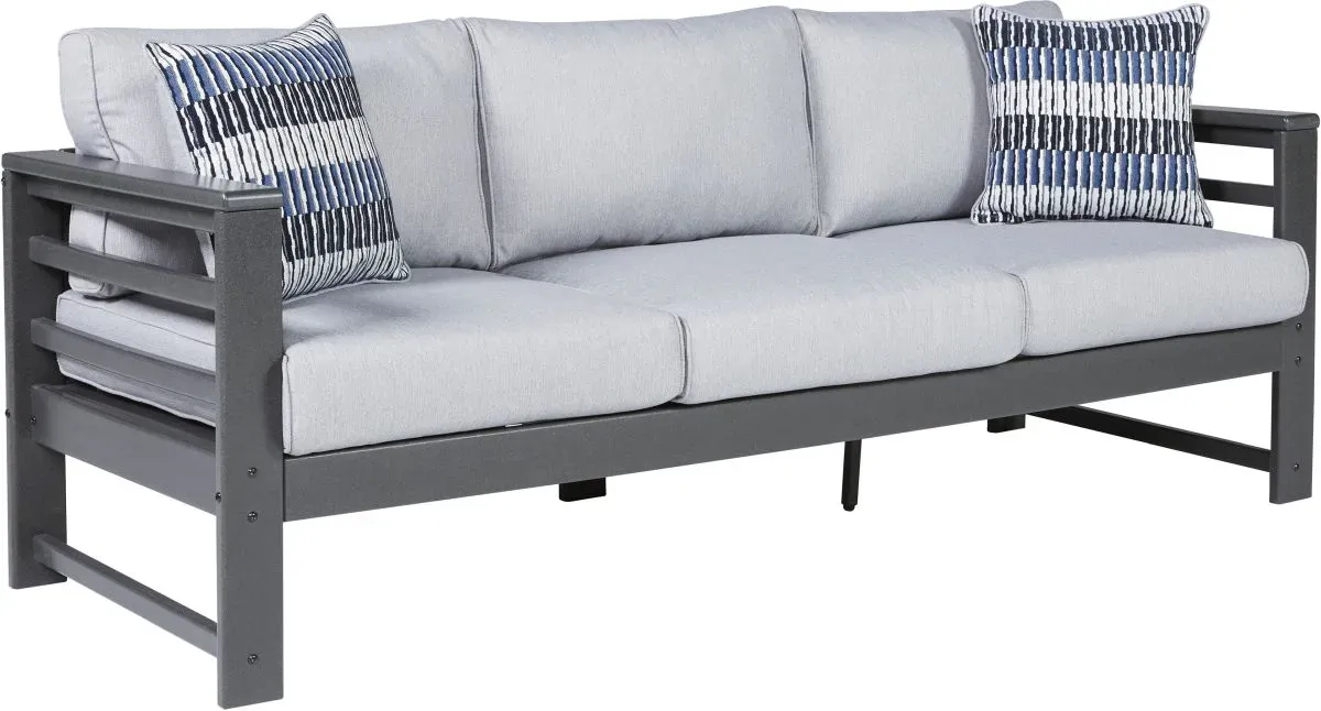 Signature Design by Ashley® Amora Charcoal Grey Sofa