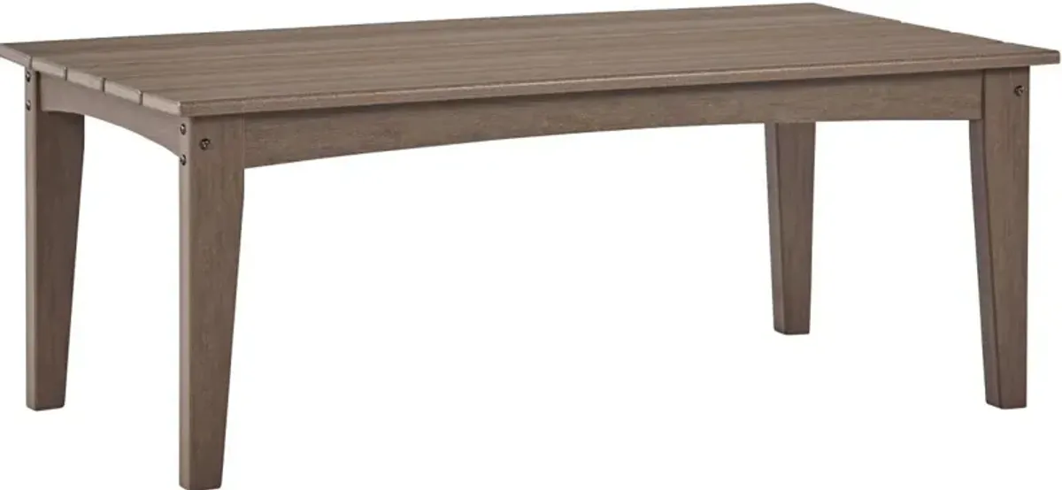 Signature Design by Ashley® Emmeline Brown Outdoor Coffee Table