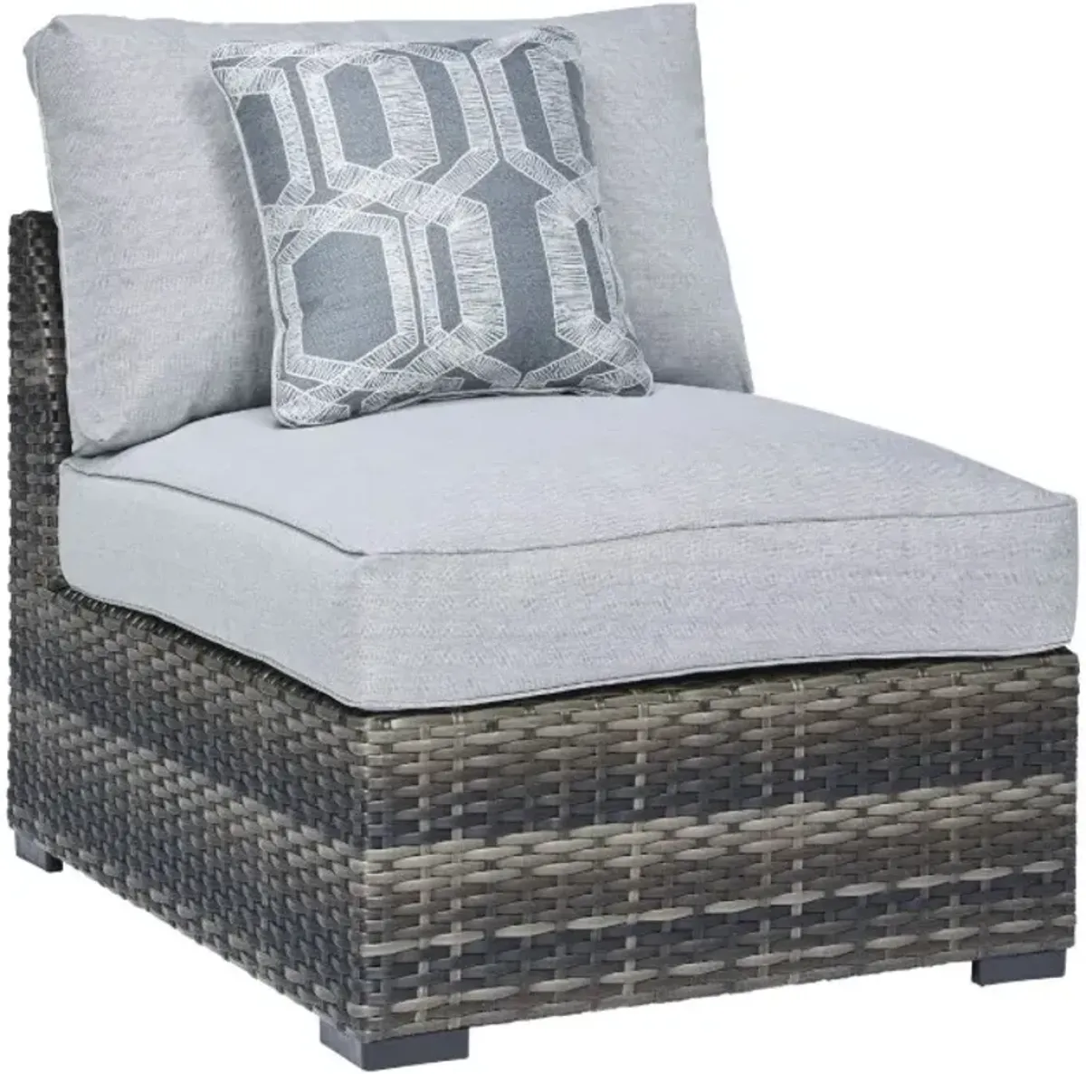 Signature Design by Ashley® Harbor Court 2-Piece Gray Armless Chairs