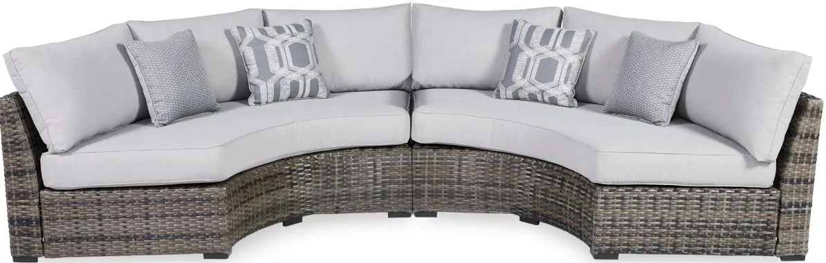 Signature Design by Ashley® Harbor Court 2-Piece Gray Outdoor Sectional