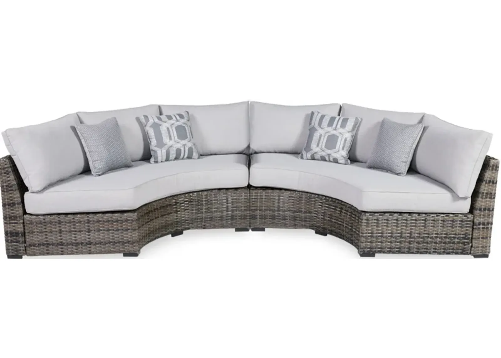 Signature Design by Ashley® Harbor Court 2-Piece Gray Outdoor Sectional