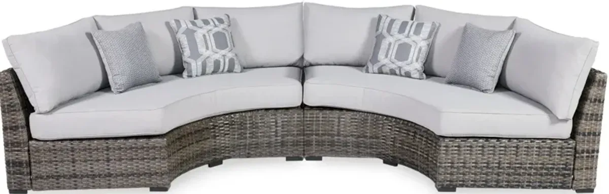 Signature Design by Ashley® Harbor Court 2-Piece Gray Outdoor Sectional