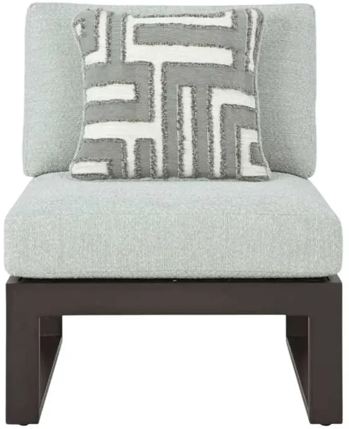 Signature Design by Ashley® Beachloft 6-Piece Black/Gray Aluminum/Fabric Outdoor Sectional