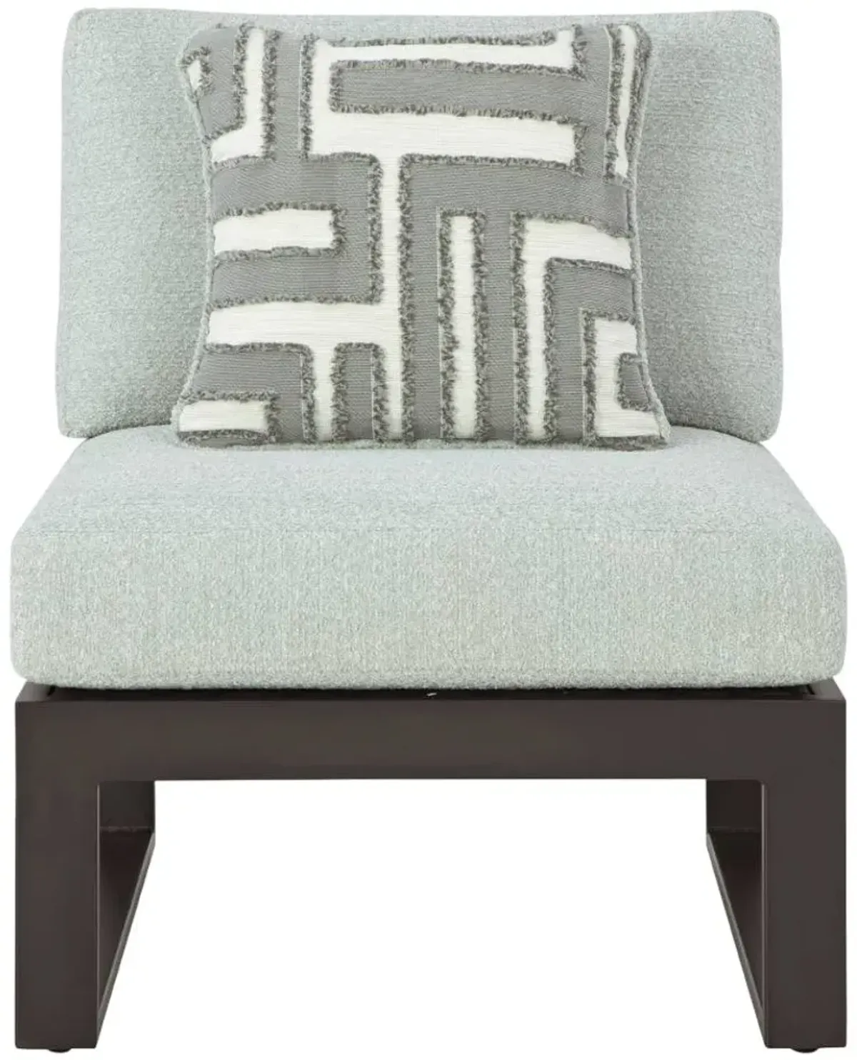 Signature Design by Ashley® Beachloft 3-Piece Black/Gray Aluminum Outdoor Sectional