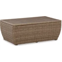 Signature Design by Ashley® Sandy Bloom Beige Outdoor Coffee Table